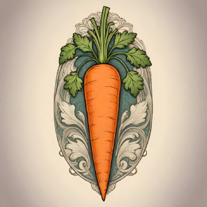 Zanahoria estilo Art Noveau